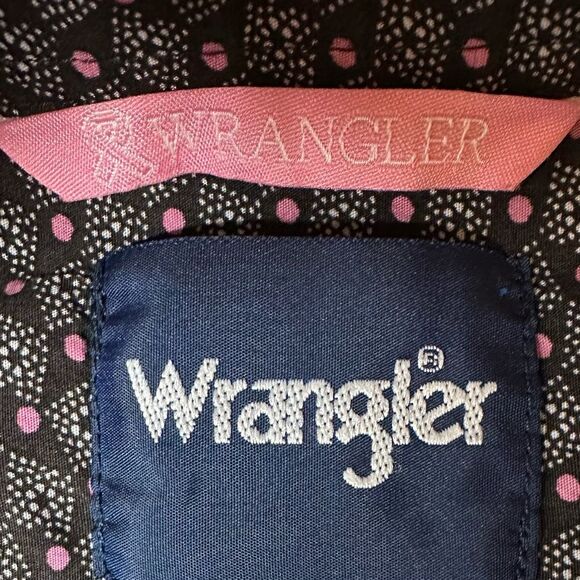 Wrangler Button Up Shirt Men's XL Western Ltd Edition Pink Ribbon Cancer - Picture 4 of 7